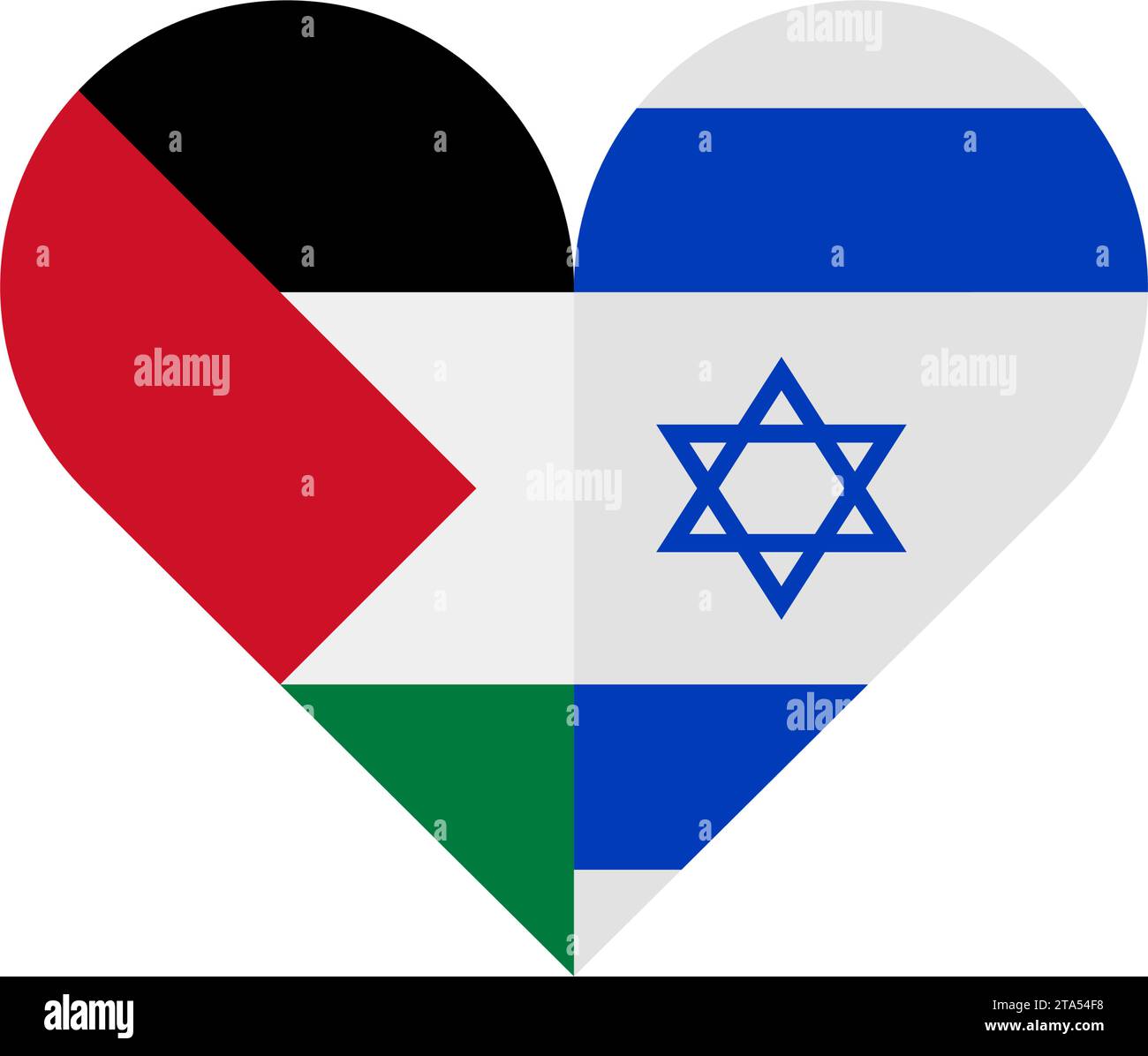 israel and palestine peace heart Stock Vector Image & Art - Alamy