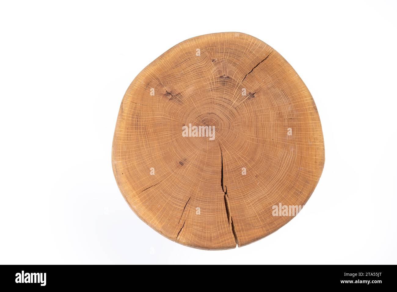 tree cracked split with growth rings isolated Stock Photo - Alamy
