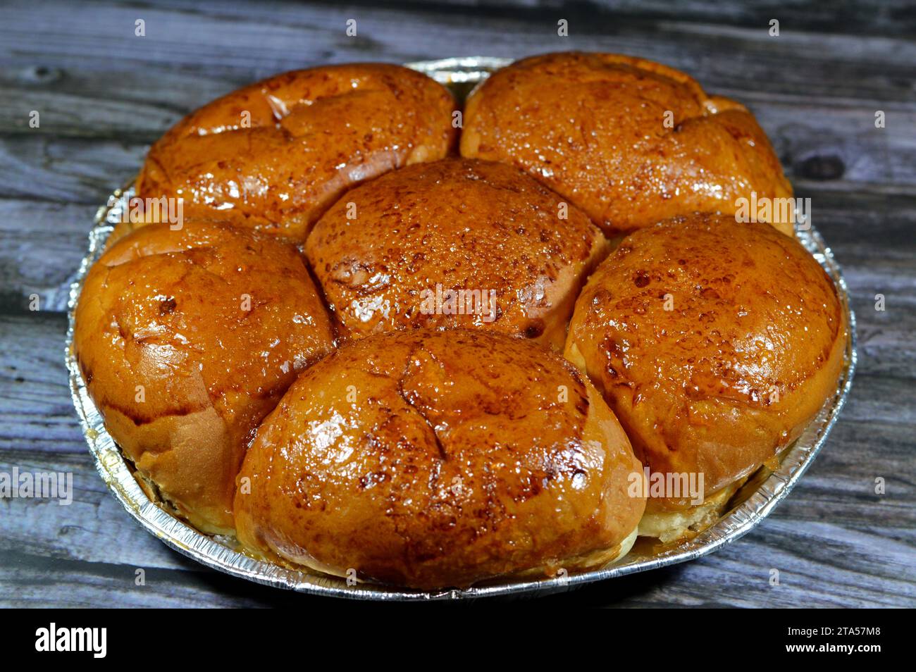 Brioche sweet buns, a bread of French origin whose high egg and butter