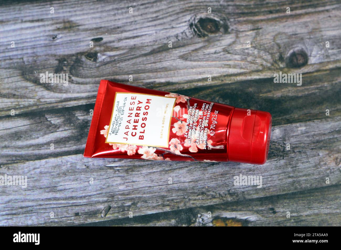 Cairo, Egypt, November 6 2023 Japanese Cherry Blossom from Bath and