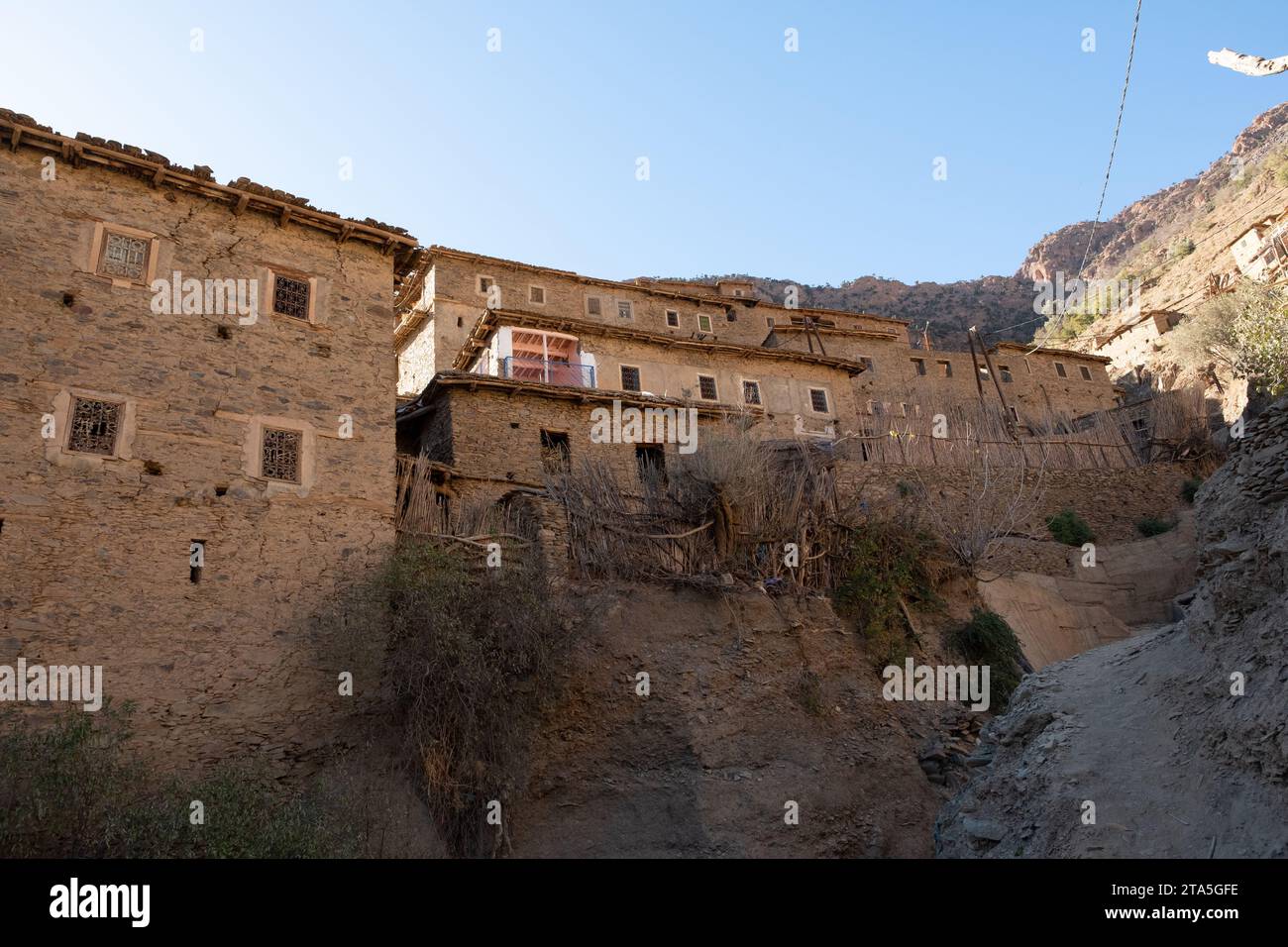 The mountain village of Tiguerte, Atlas Mountains, Morocco Stock Photo