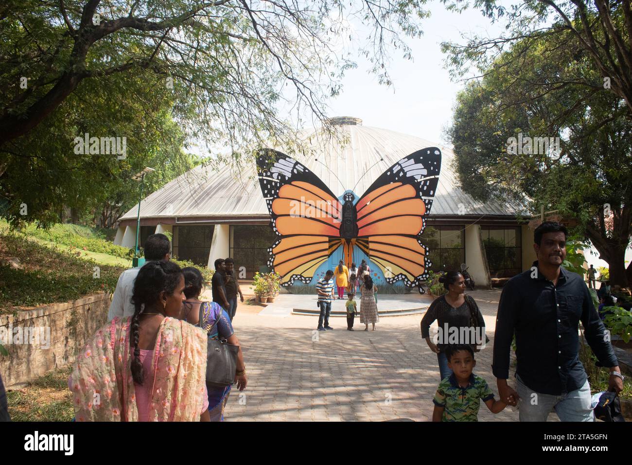 entrance of butterfly park in Bannerghatta national park Bangalore zoo