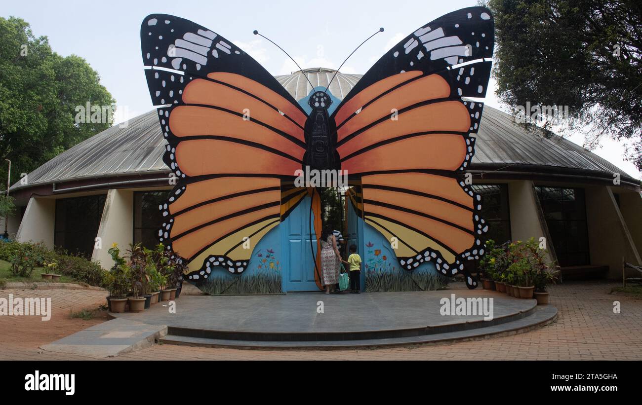 entrance of butterfly park in Bannerghatta national park Bangalore zoo