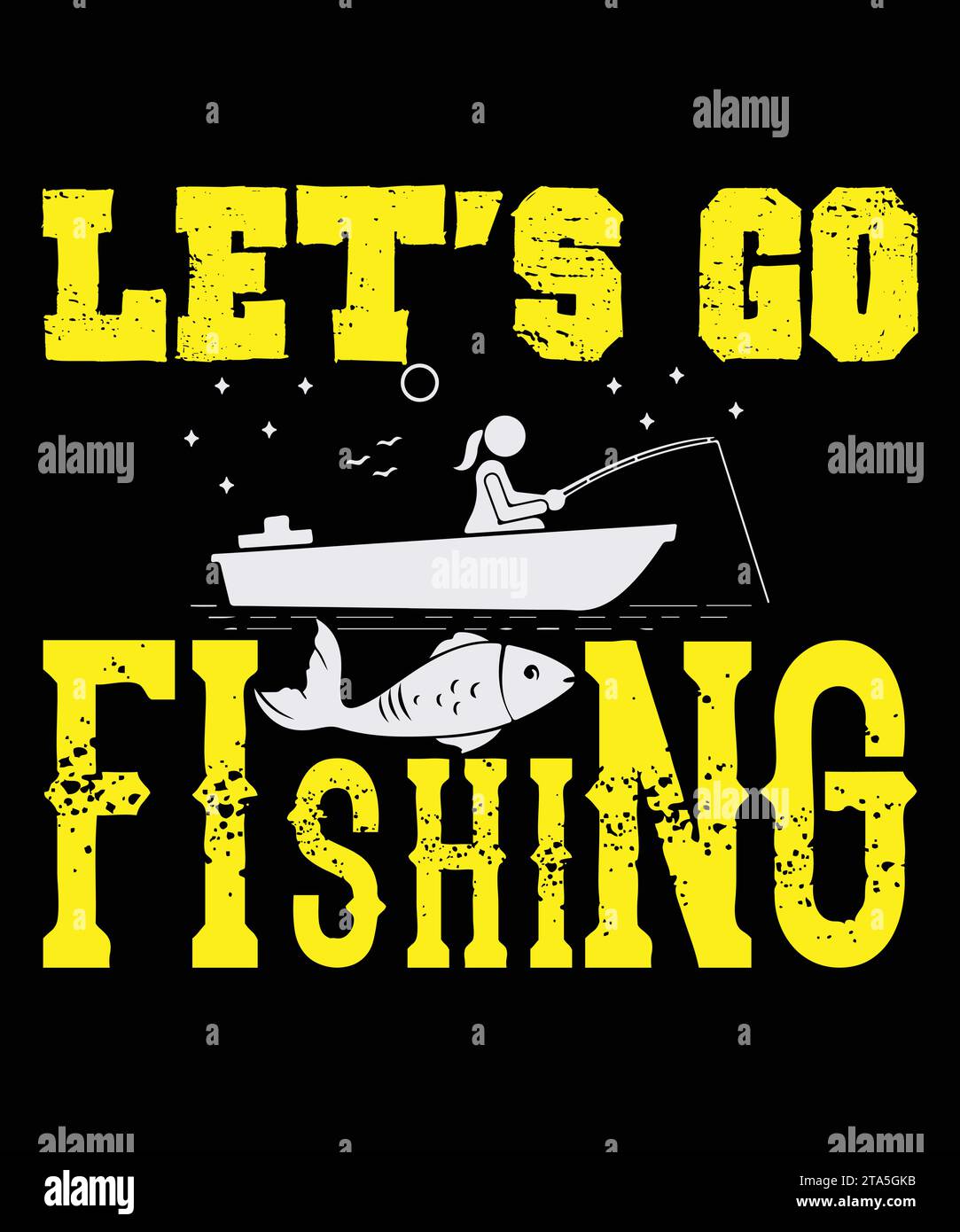Lets go fishing Stock Vector Images - Alamy