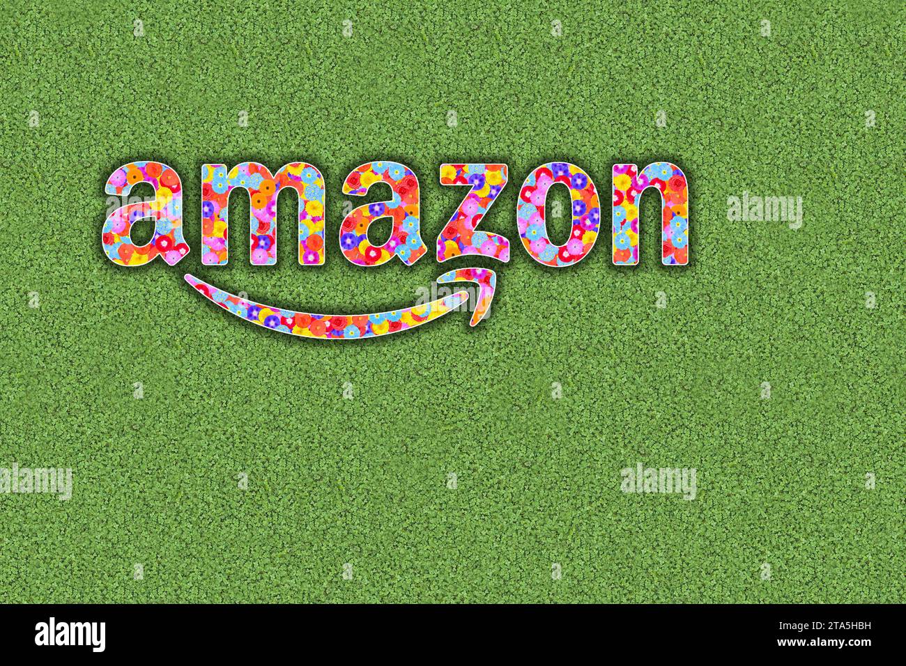 Logo of amazon, text designed by Andreas Mallinckrodt Stock Photo - Alamy