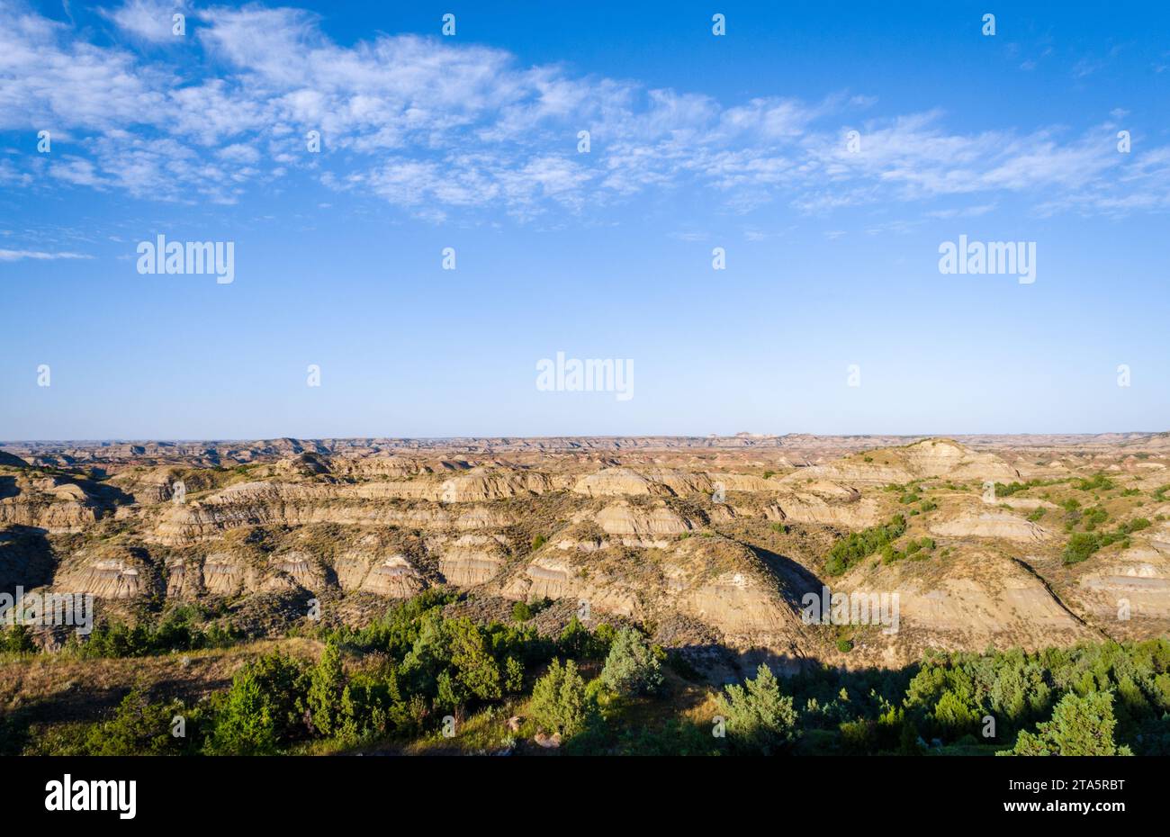 Badlands at Theodore Roosevelt - Badlands At Theodore Roosevelt National Park In Western North Dakota 2TA5RBT 