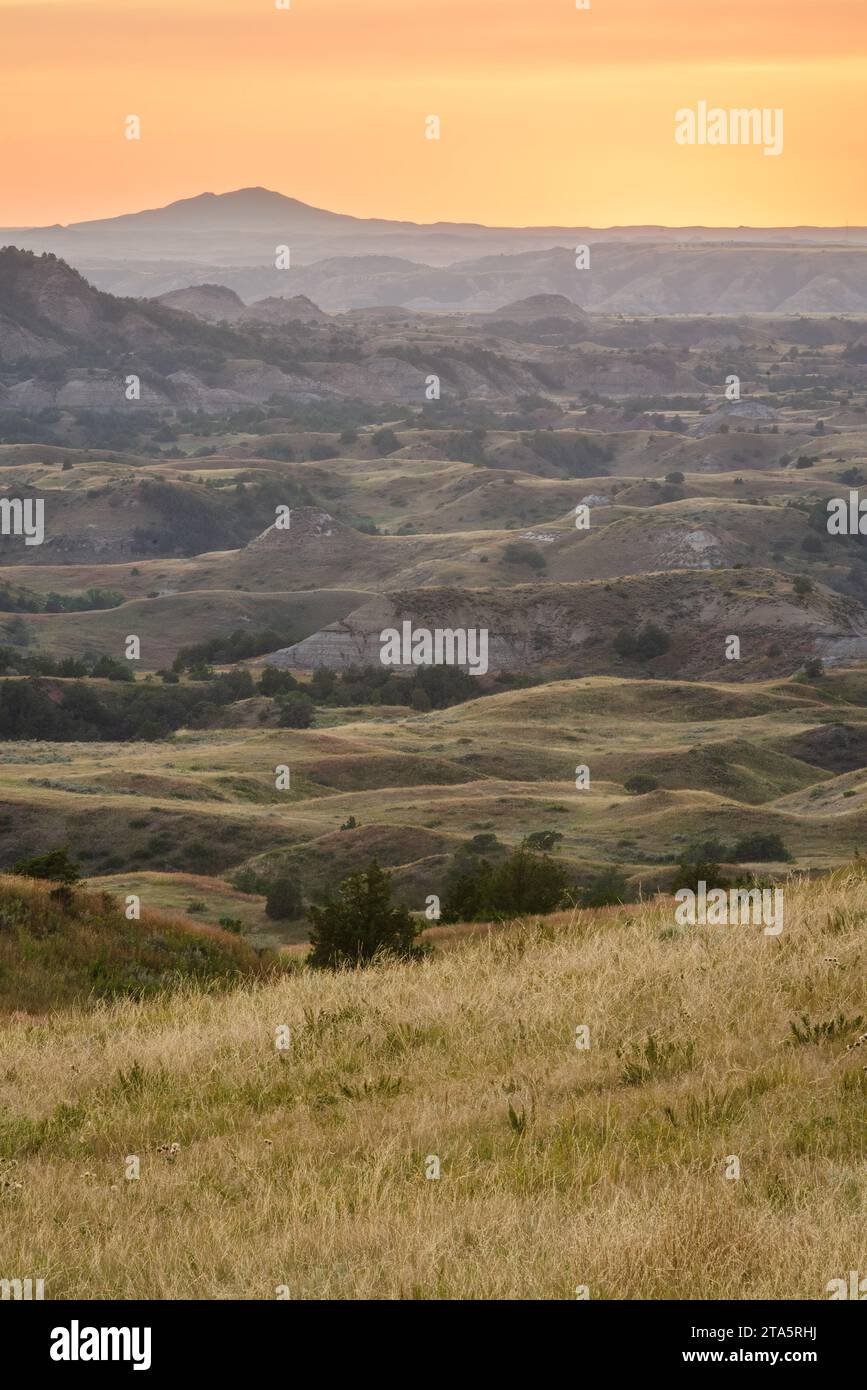 Prairie Grasslands of Theodore Roosevelt National Park in North Dakota