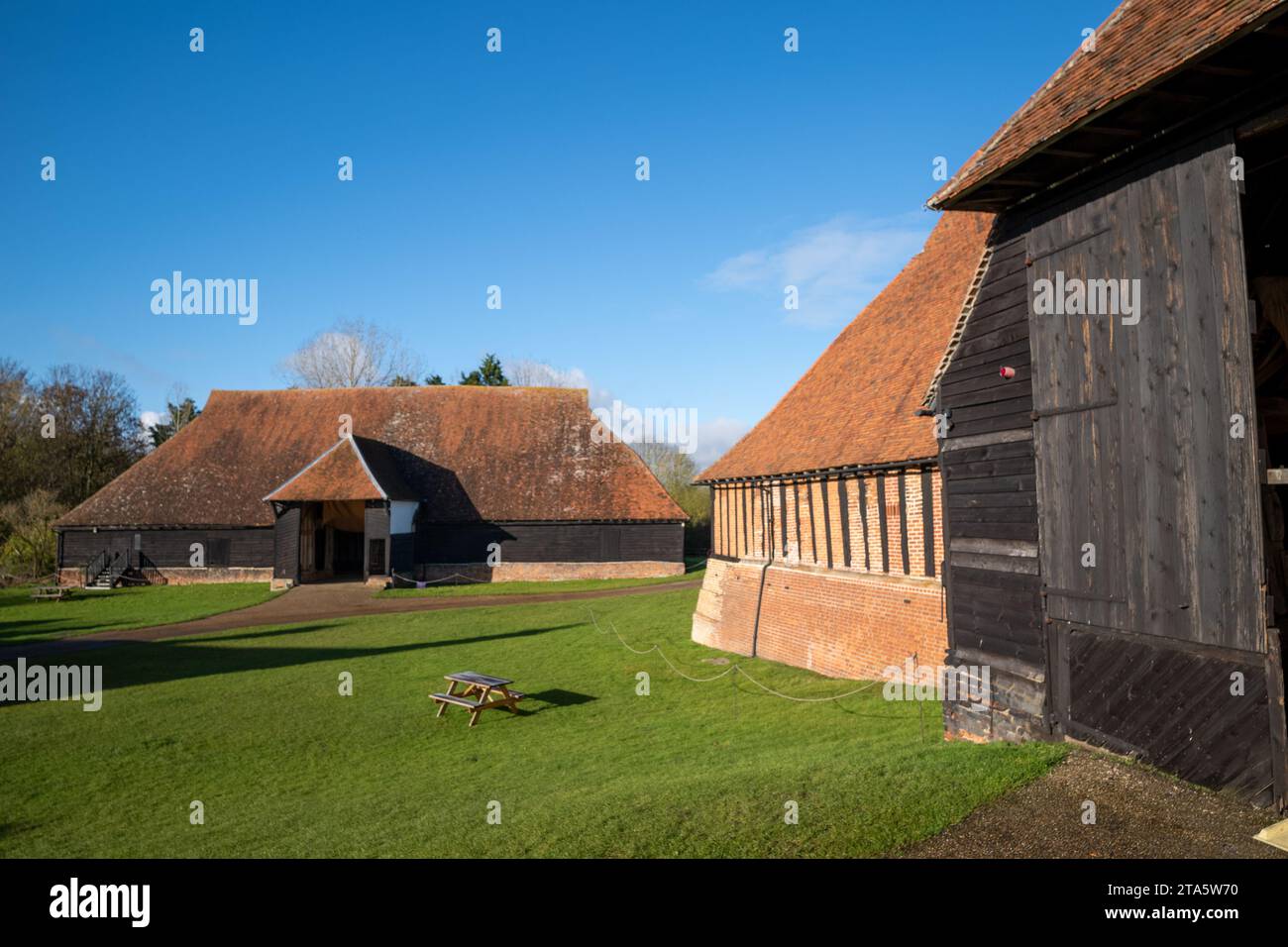 Cressing Temple Barns Stock Photo - Alamy