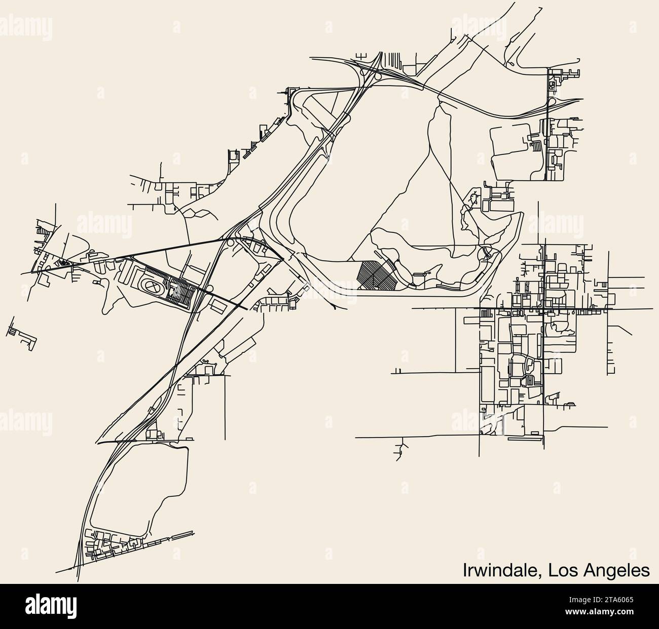 Street roads map of the CITY OF - Street Roads Map Of The City Of Irwindale Los Angeles City Council 2TA6065