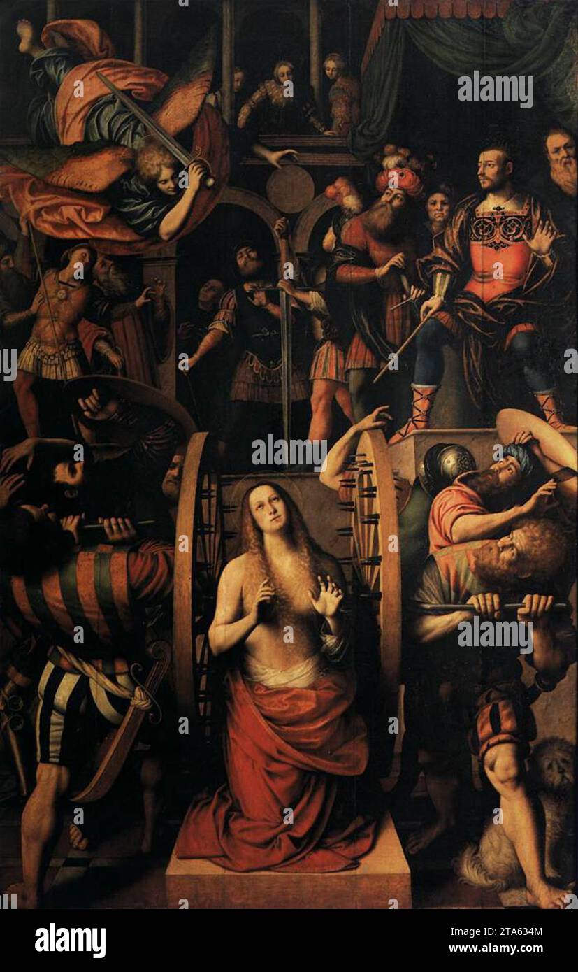 The Martyrdom of St Catherine of Alexandria - by Gaudenzio Ferrari ...
