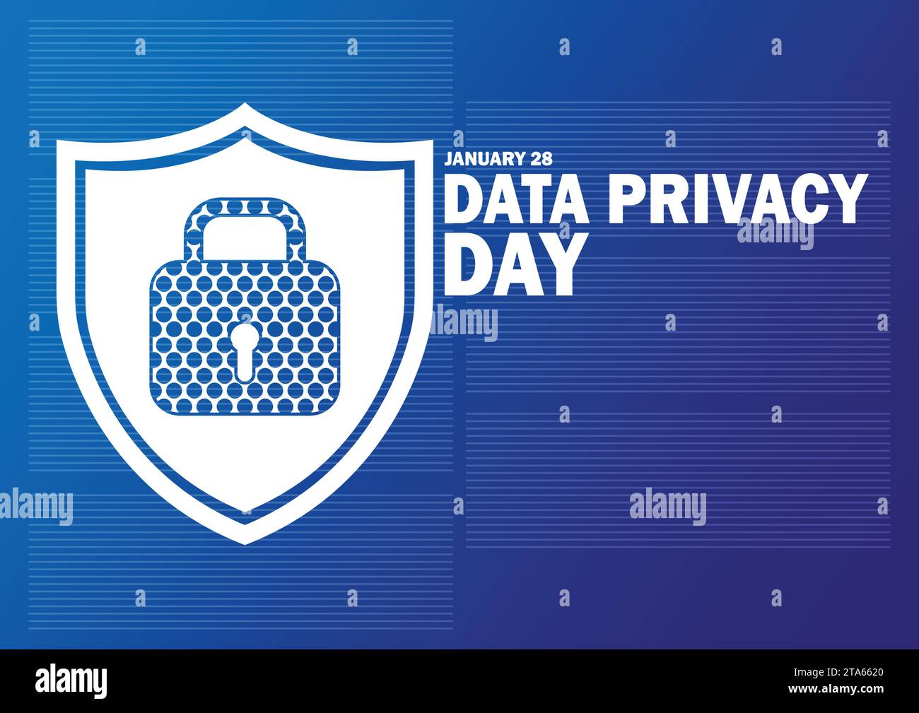 Data Privacy Day Vector illustration. January 28. Modern Background for