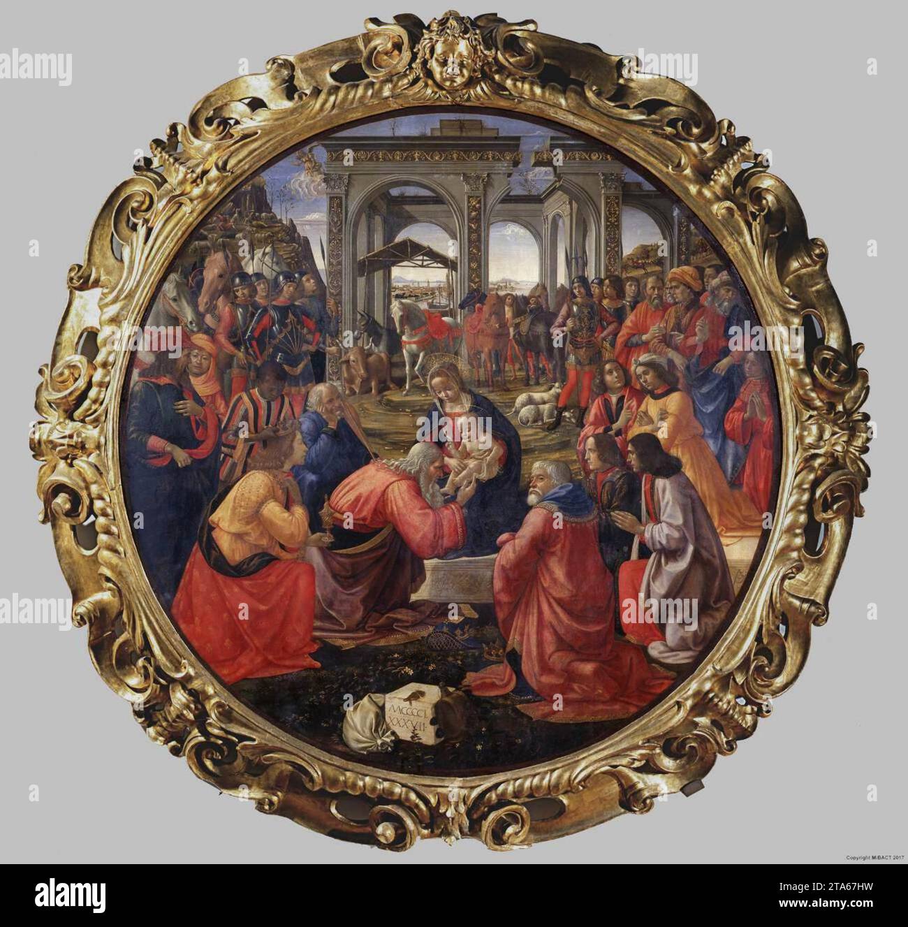 Adoration of the Magi 1487 by Domenico Ghirlandaio Stock Photo - Alamy