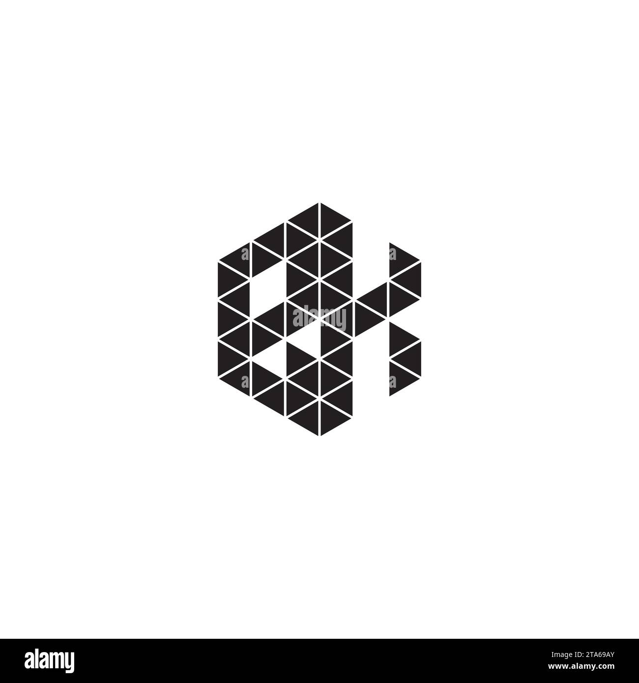 BK initial logo letters in high quality professional design that will print well across any print media Stock Vector