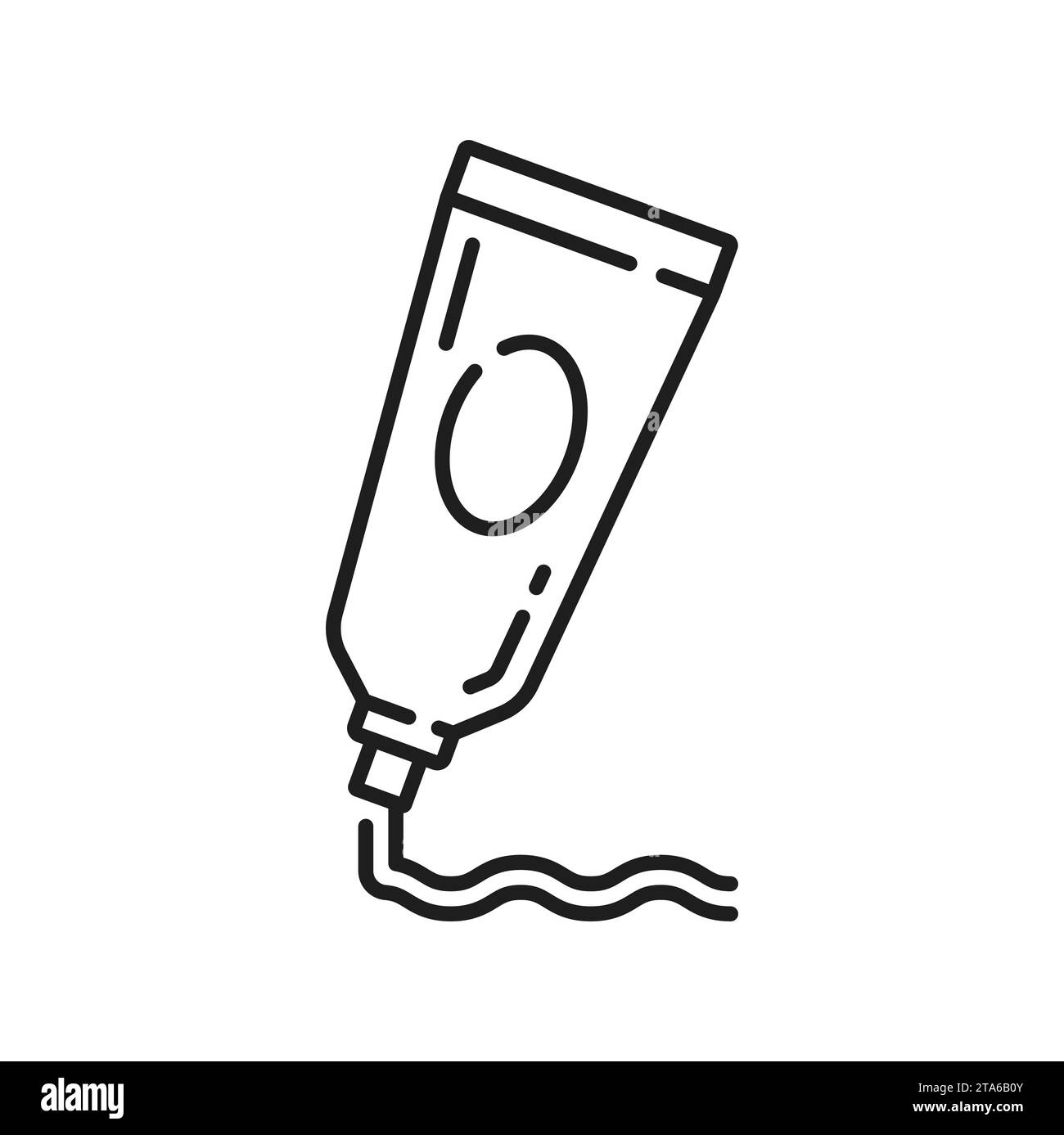 Chicken pox medical bottle ointment treatment icon. Tube of cream