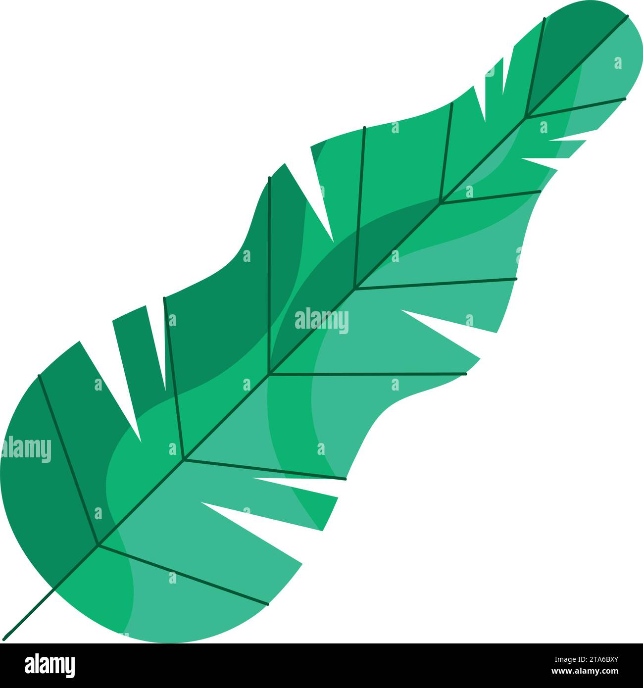 green leaf illustration Stock Vector Image & Art - Alamy