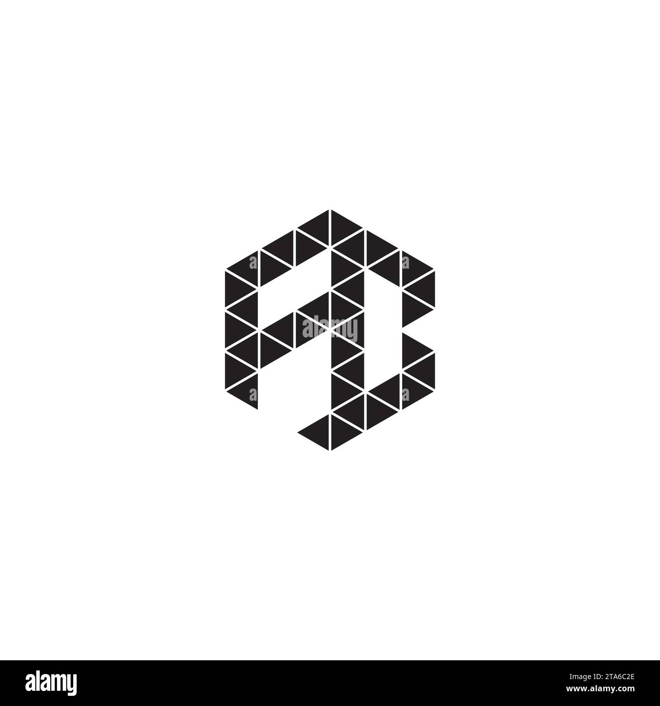 FC initial logo letters in high quality professional design that will print well across any print media Stock Vector