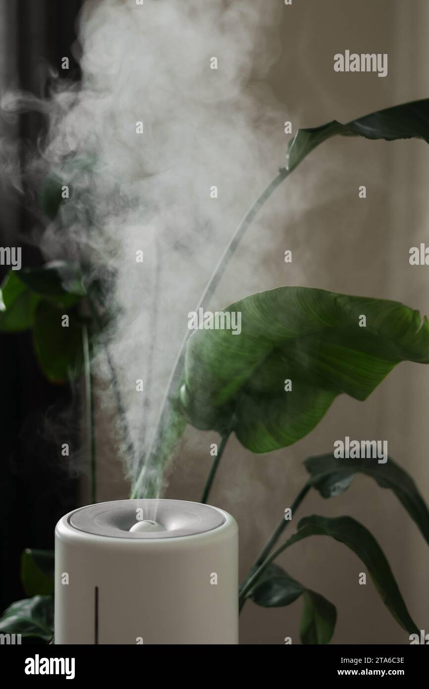 Ultrasonic diffuser, air purifier, humidifier releases stream of cold