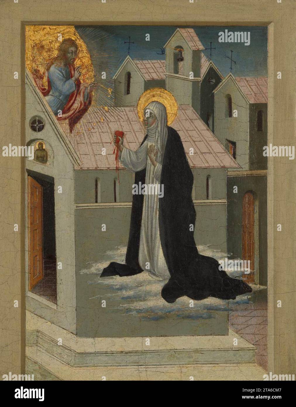 St Catherine of Siena Exchanging Her Heart with Christ 1447-65 by ...