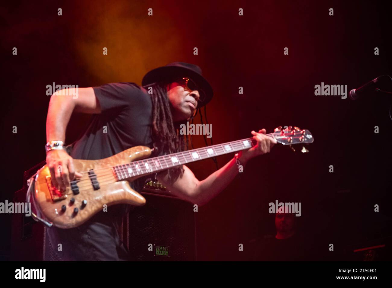 Glasgow, Scotland, UK. 28th Nov, 2023. Photographs of Doug Wimbish of Living Colour  performing at o2 Academy Glasgow on the 28th November 2023 Credit: Glasgow Green at Winter Time/Alamy Live News Stock Photo
