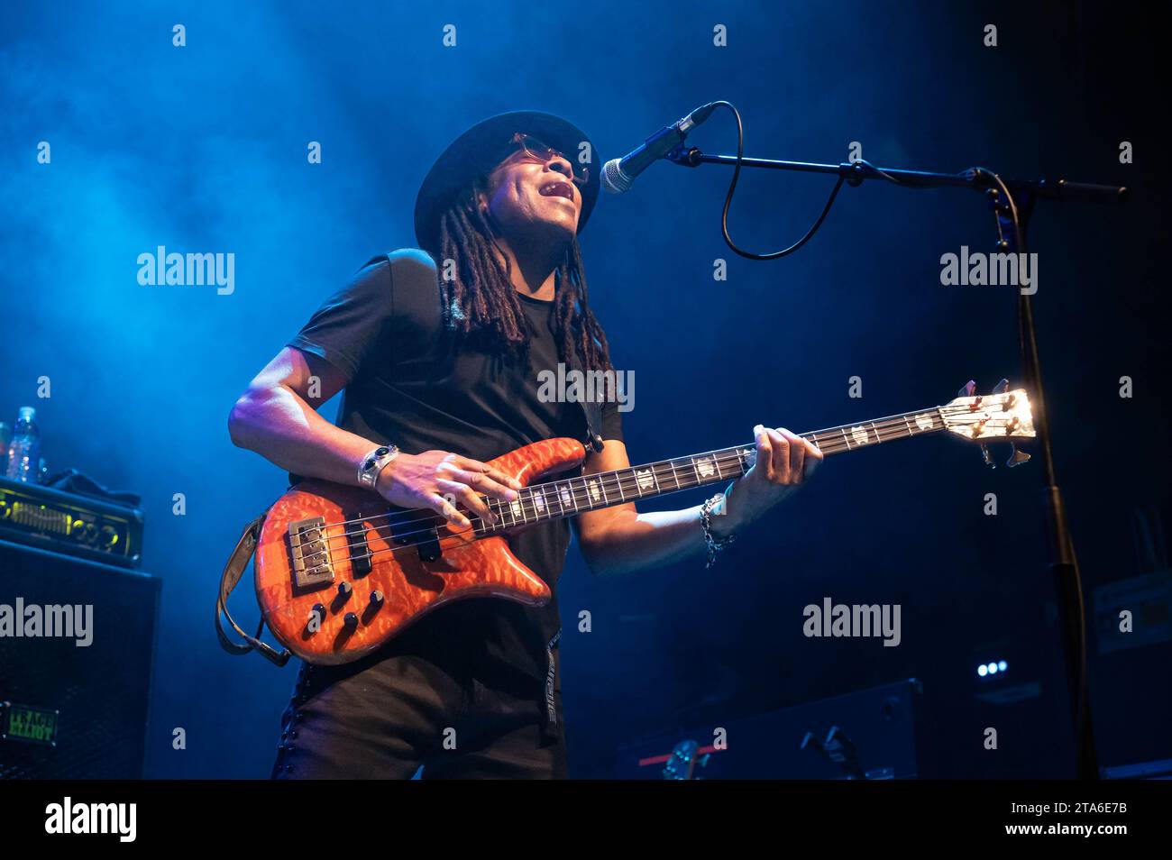 Glasgow, Scotland, UK. 28th Nov, 2023. Photographs of Doug Wimbish of Living Colour  performing at o2 Academy Glasgow on the 28th November 2023 Credit: Glasgow Green at Winter Time/Alamy Live News Stock Photo