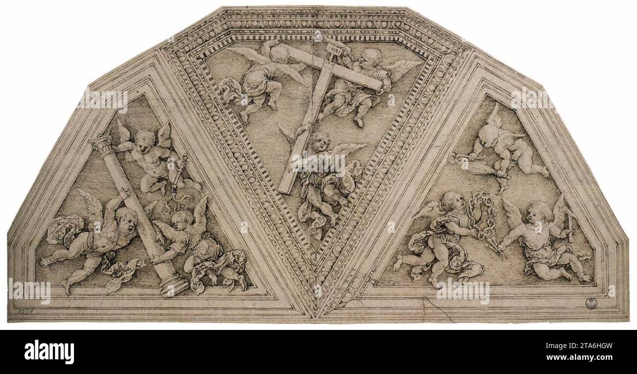 Design for a Ceiling 1520-24 by Jan Gossart Stock Photo