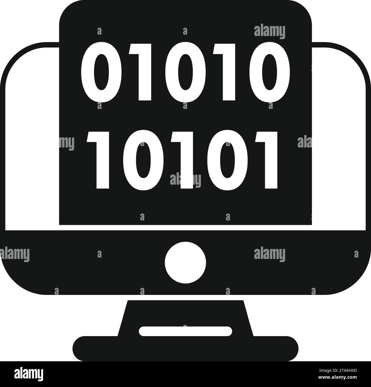 Code zero develop icon simple vector. Gear hosting internet. Cloud system Stock Vector