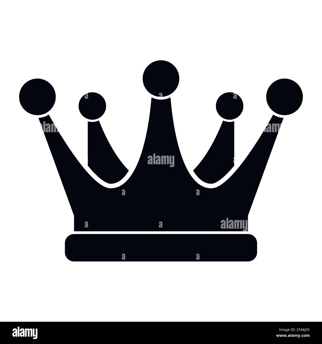Crown icon isolated on white background. Vector illstration Stock ...