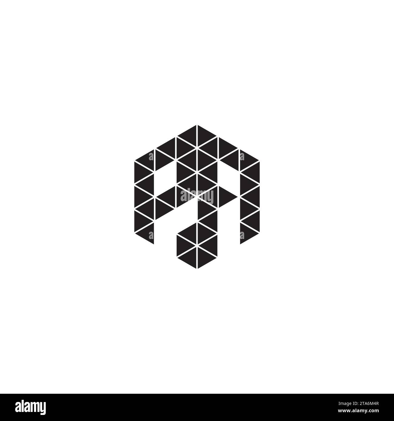 PA initial logo letters in high quality professional design that will print well across any print media Stock Vector