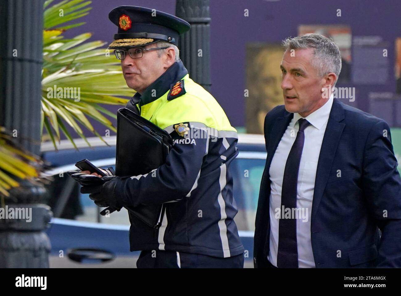 Garda Commissioner Drew Harris (left) Arriving To Appear Before The ...