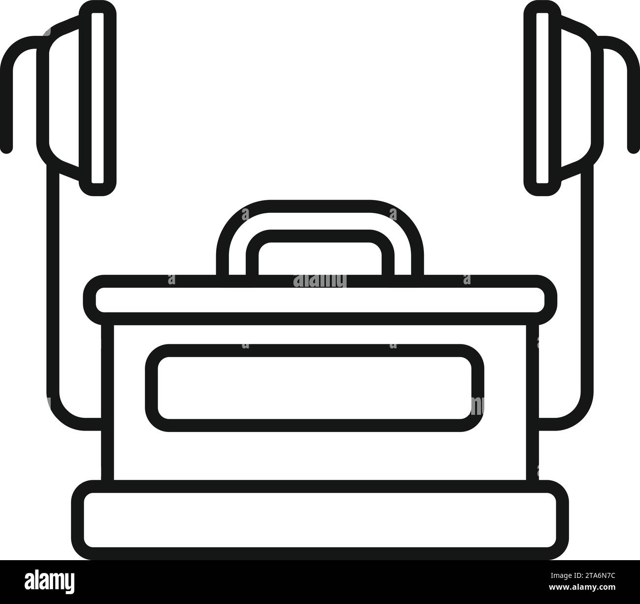 Automated external defibrillator medical Black and White Stock Photos ...