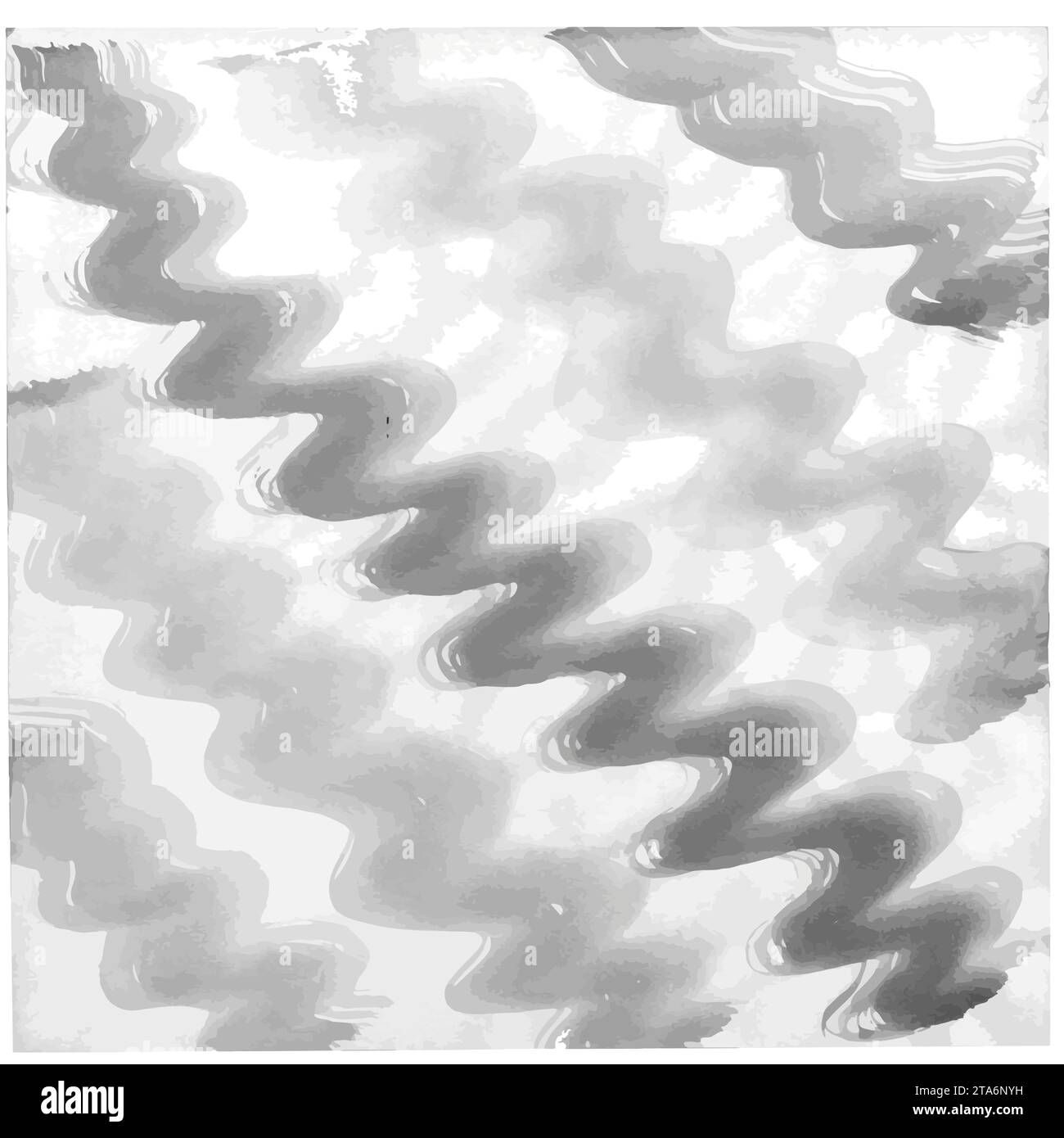 Bright Repeat Fluid Paint Pattern. Pastel Seamless Acrylic Vector Texture. White Seamless Aqua Graphic Print. Black Repeat Modern Vector Wave. Repeat Stock Vector