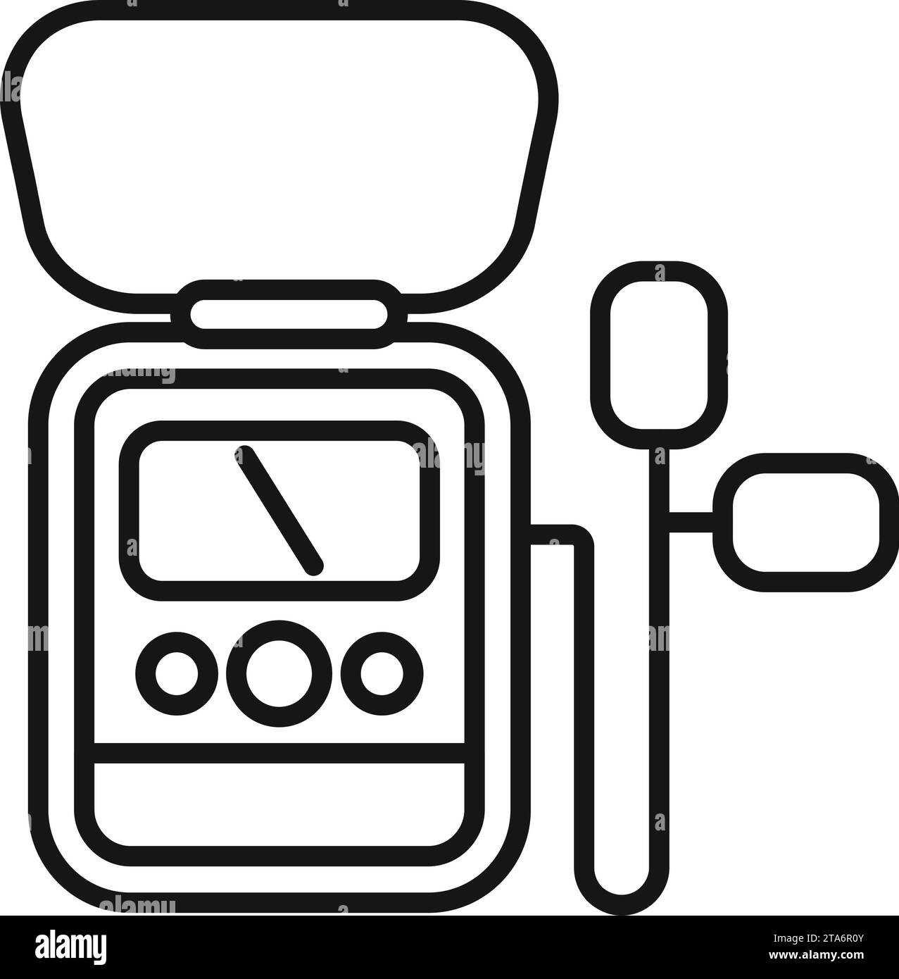 Defibrillator assistance icon outline vector. Medical aid help. Cardiac