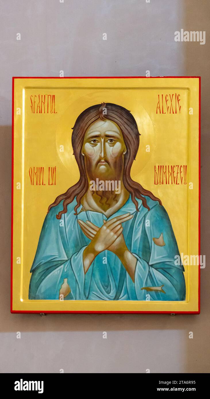 Illustration showing Jesus Christ in rags Stock Photo
