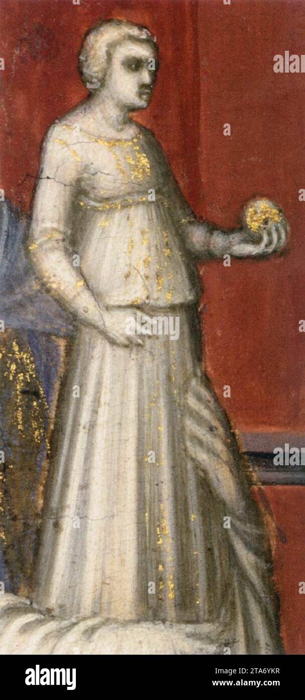 St Sabinus before the Roman Governor of Tuscany (detail) 1335-42 by Pietro Lorenzetti Stock Photo