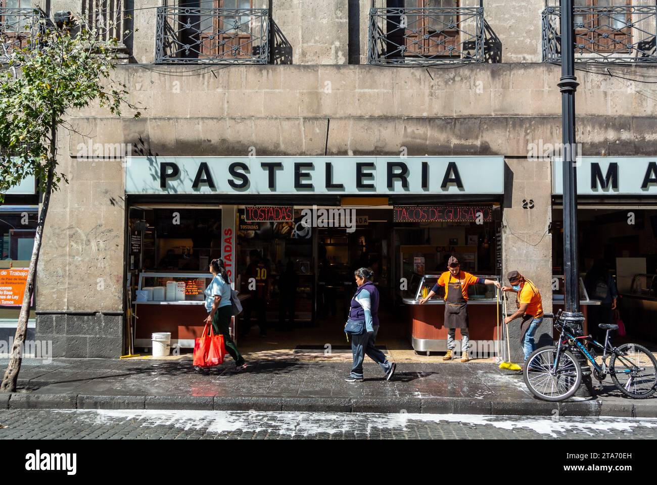Mexico City, CDMX, Mexico, Pasteleria Madrid is a cafeteria and restaurant in centro district of Mexico city, Editorial only. Stock Photo