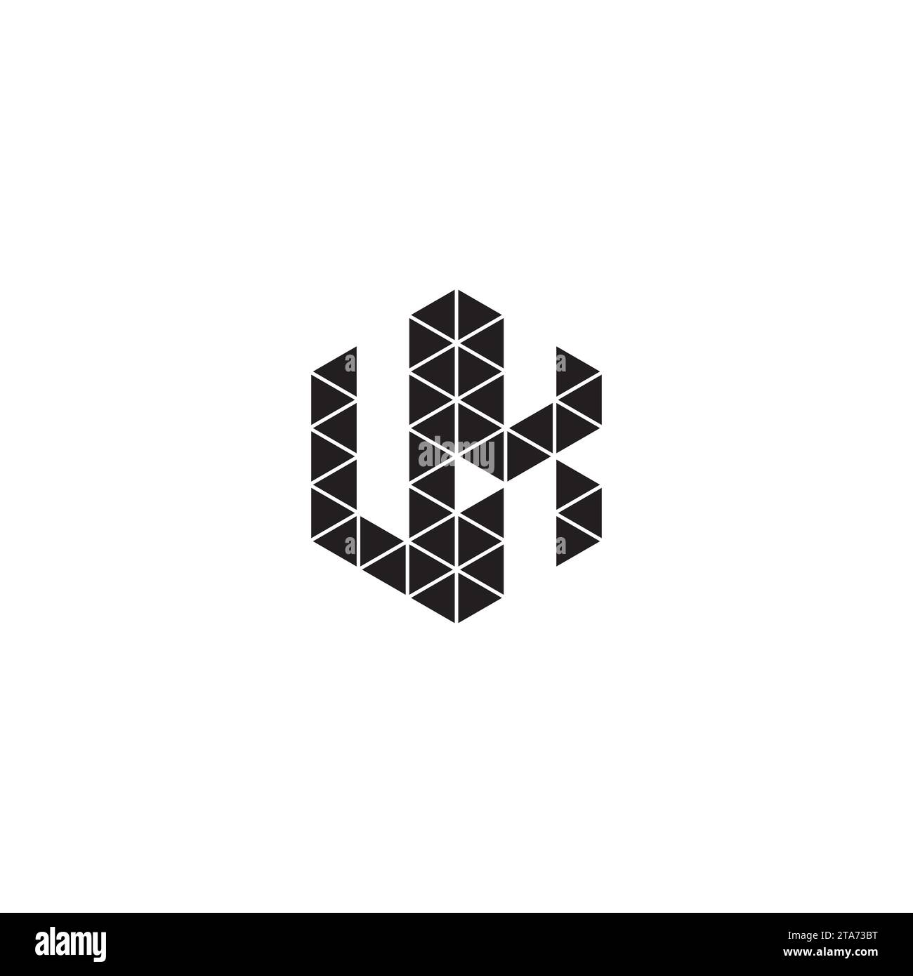 VX initial logo letters in high quality professional design that will print well across any print media Stock Vector