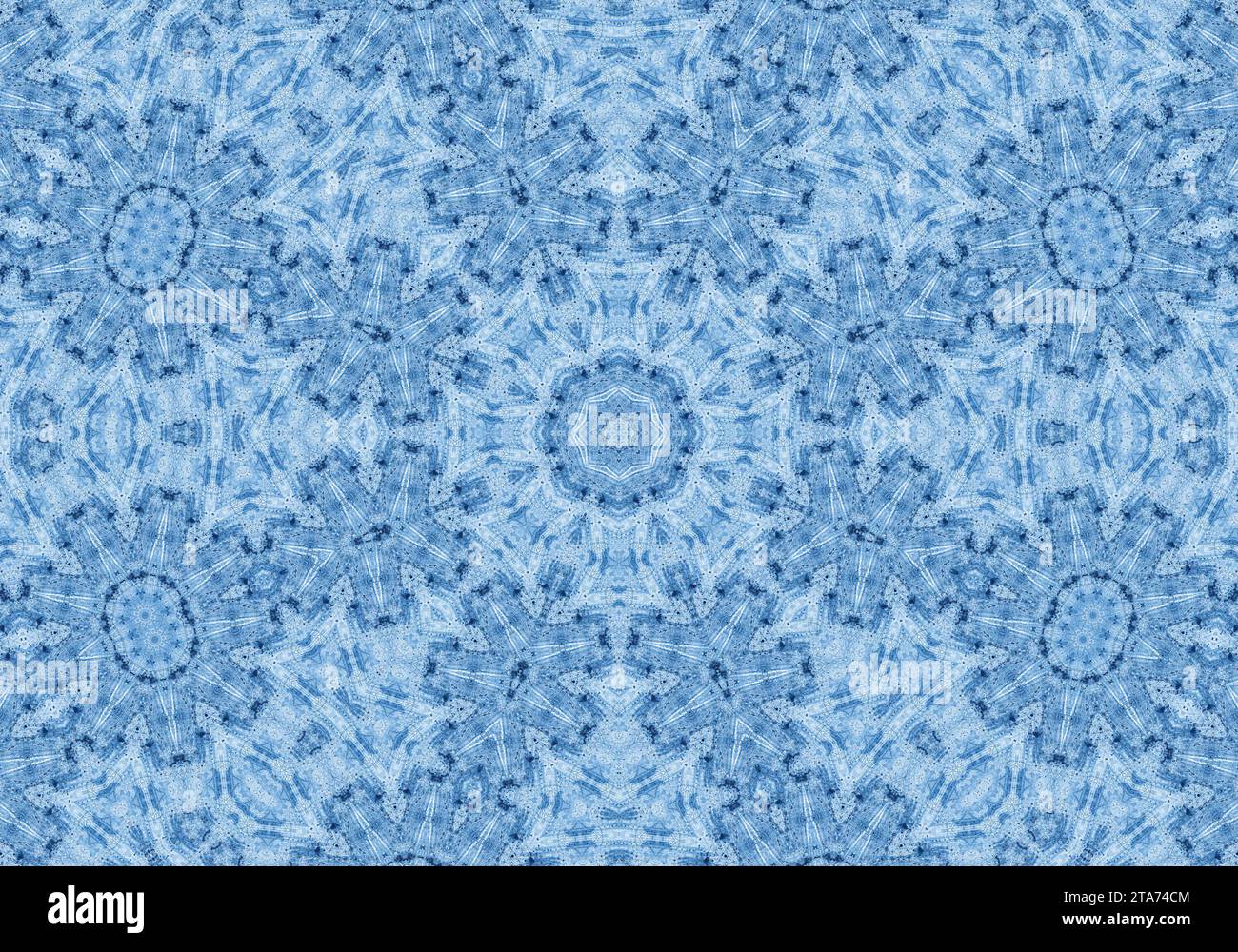 Blue background with abstract concentric pattern Stock Photo - Alamy