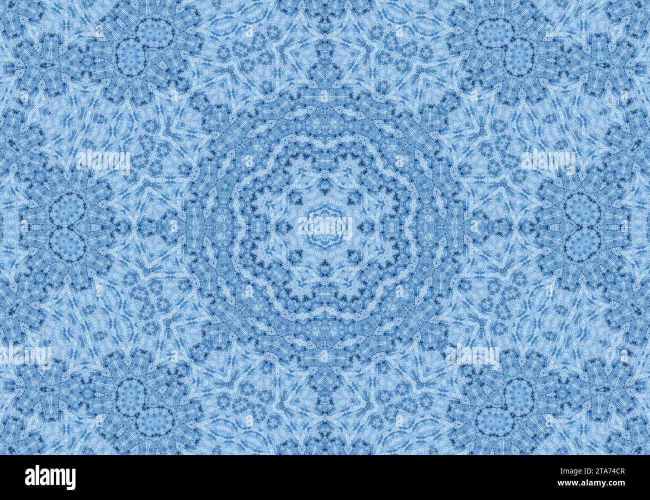 Blue background with abstract concentric pattern Stock Photo - Alamy