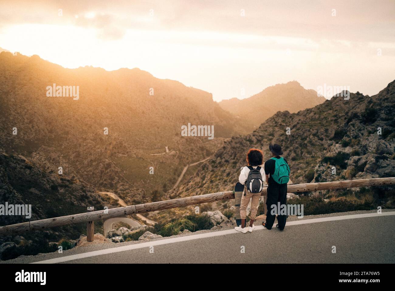 Man standing railing peak hi-res stock photography and images - Alamy
