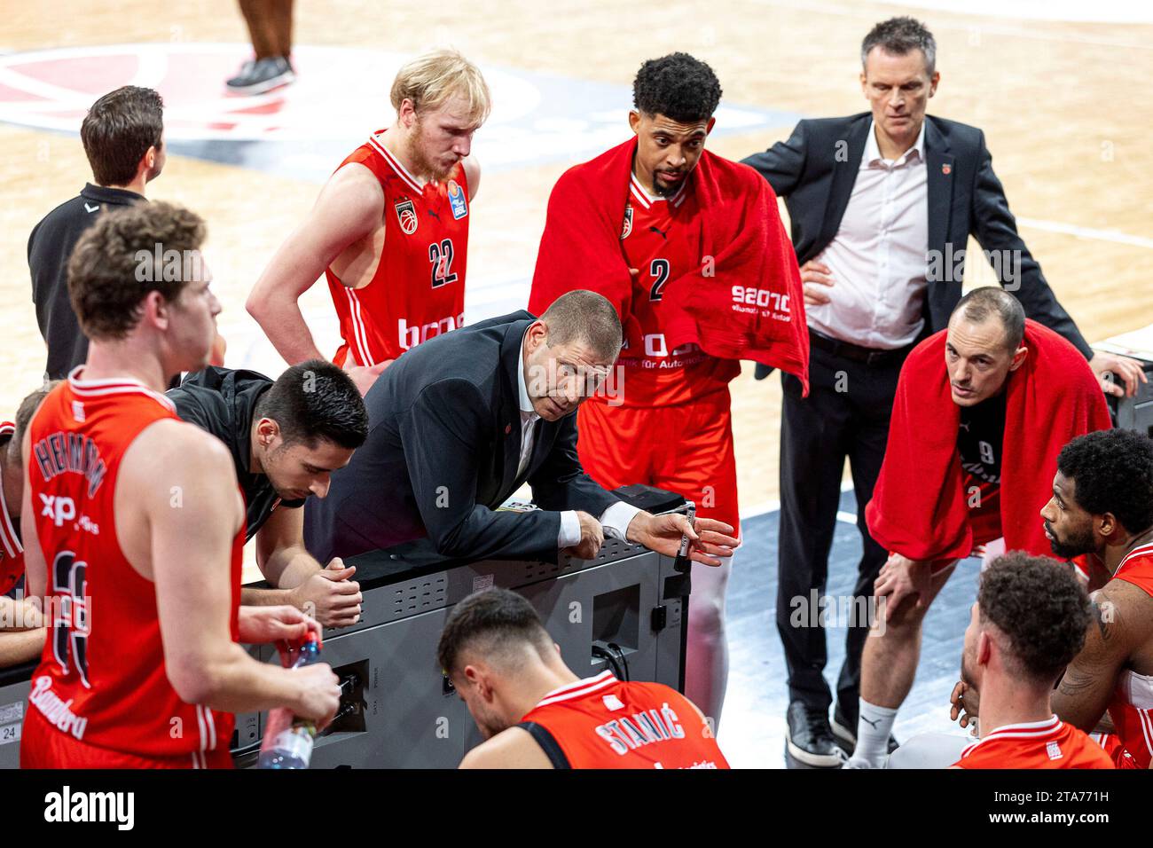 Bamberg, Deutschland. 28th Nov, 2023. Oren Amiel (Bamberg Baskets