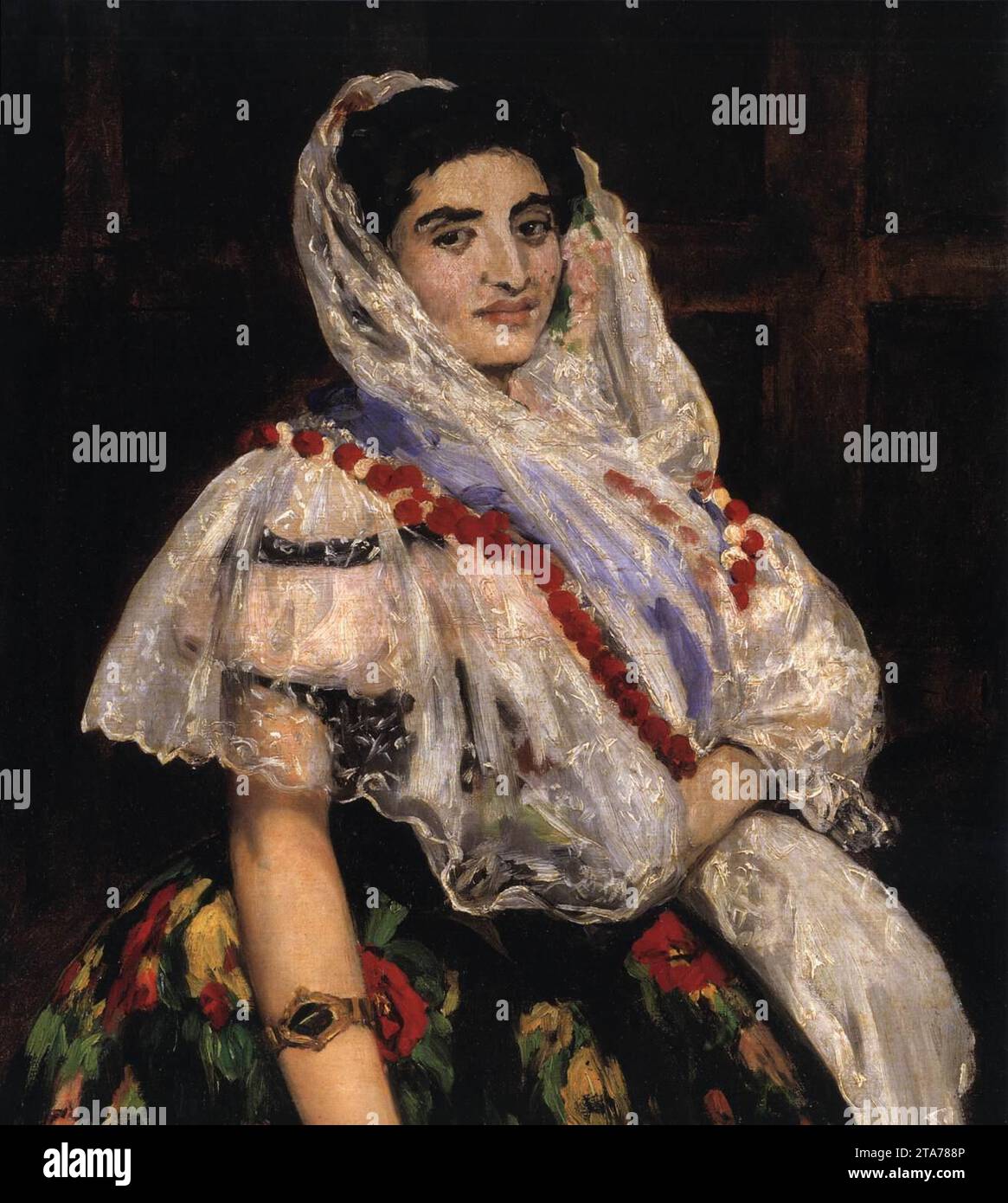 Lola de Valence (detail) 1862 by Edouard Stock Photo Alamy
