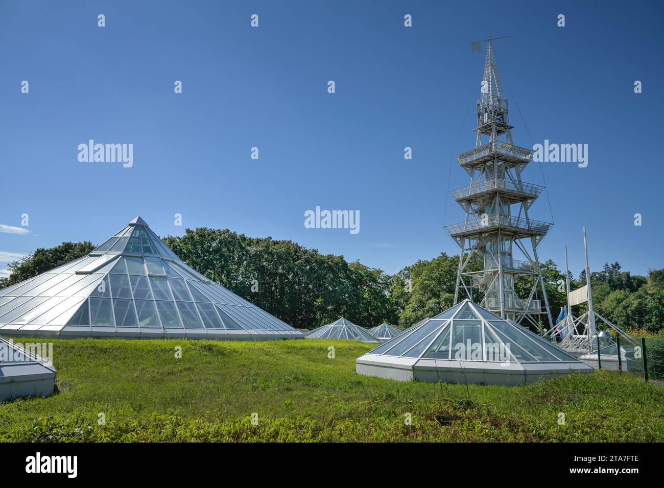 Aussichtsturm an der Ostseetherme, Heringsdorf, Ahlbeck, Usedom, Mecklenburg-Vorpommern, Deutschland Stock Photo