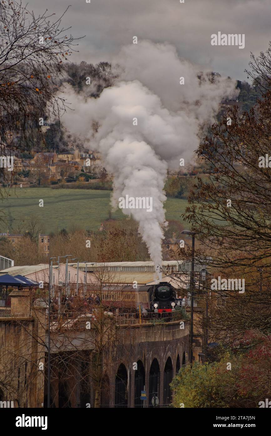 34046 'Braunton' Bath Christmas Market, 1Z46 London Victoria Bath