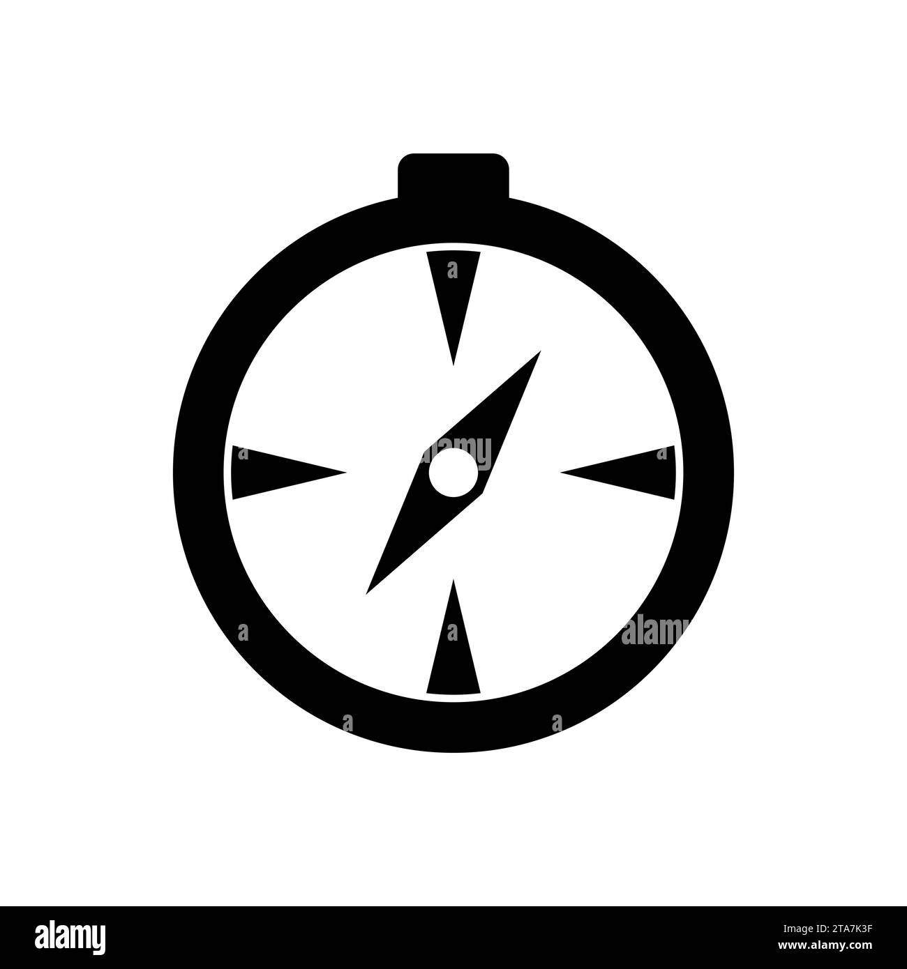 Compass icon isolated on white background. Vector illustration Stock ...