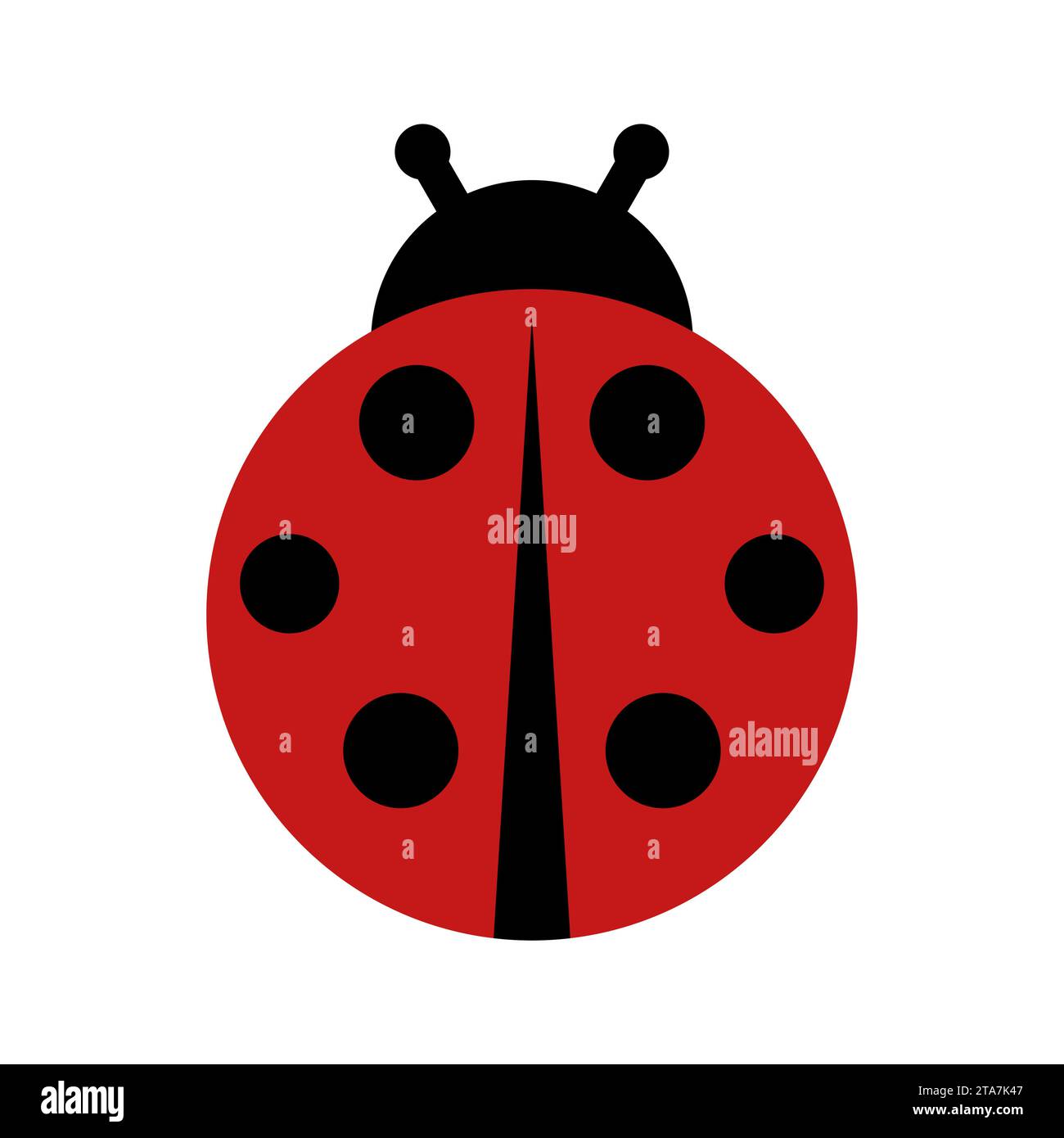 Ladybug icon isolated on white background. Vector illustration Stock ...
