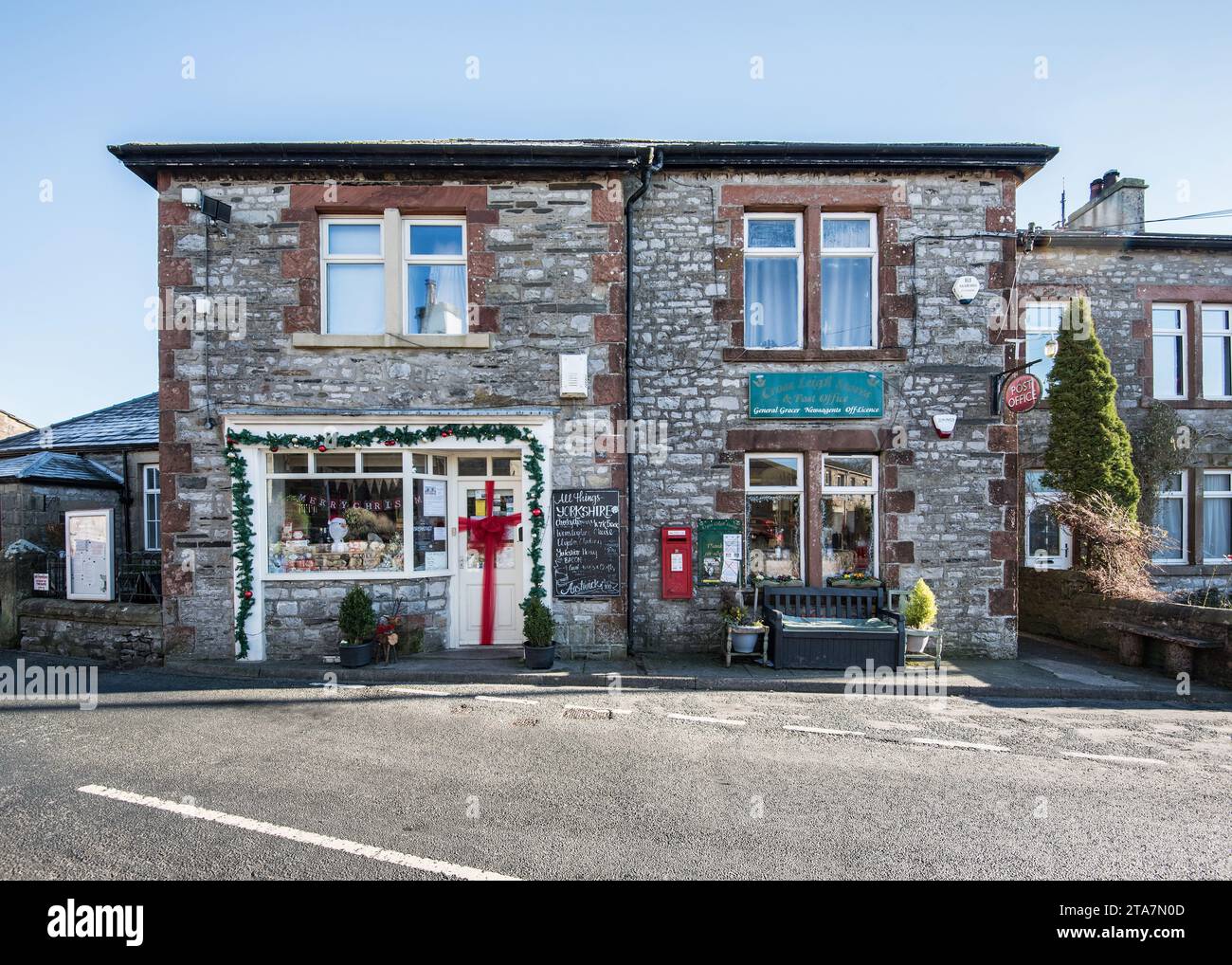The Post Office and village shop in Austwick in the Yorkshire Dales National Park. Stock Photo