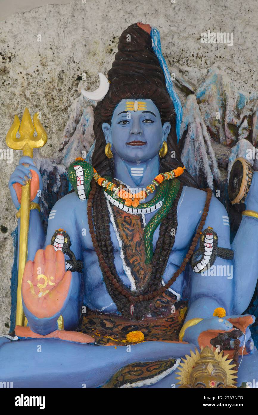 Nepal, Pokhara, Sarangkot, Shiva, hindu god, statue, Stock Photo