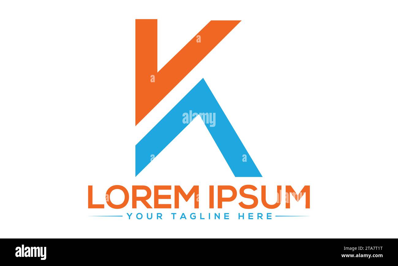 K Logo design Unique and Modern Logo Design Stock Vector