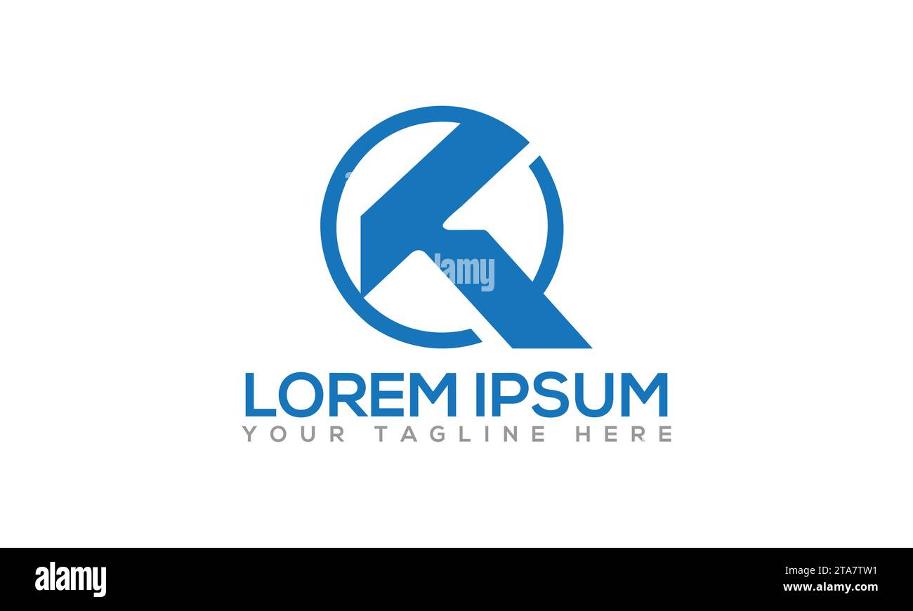 K Logo design Unique and Modern Logo Design Stock Vector