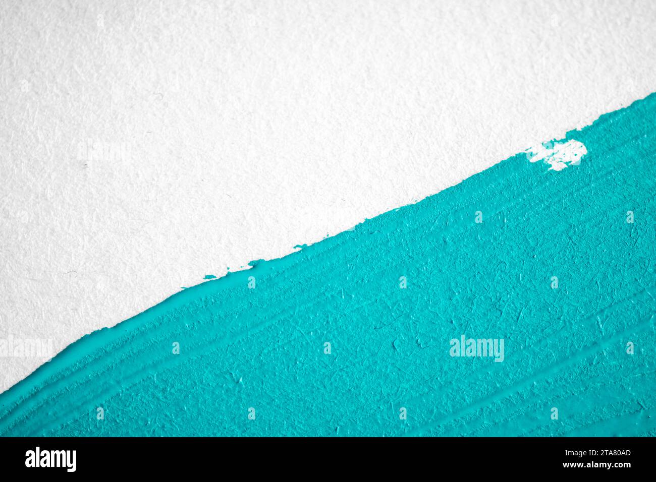 aruba blue, sea wave, turquoise background painted on a white background Stock Photo